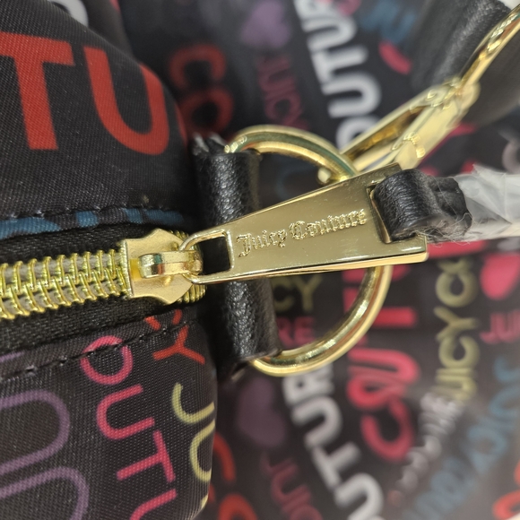 Juicy Couture WordPlay Overnighter Weekender Bag Multicolored NWOT - Picture 5 of 9